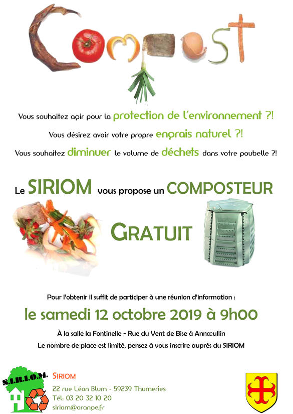 Réunion compostage 12 octobre Annoeullin