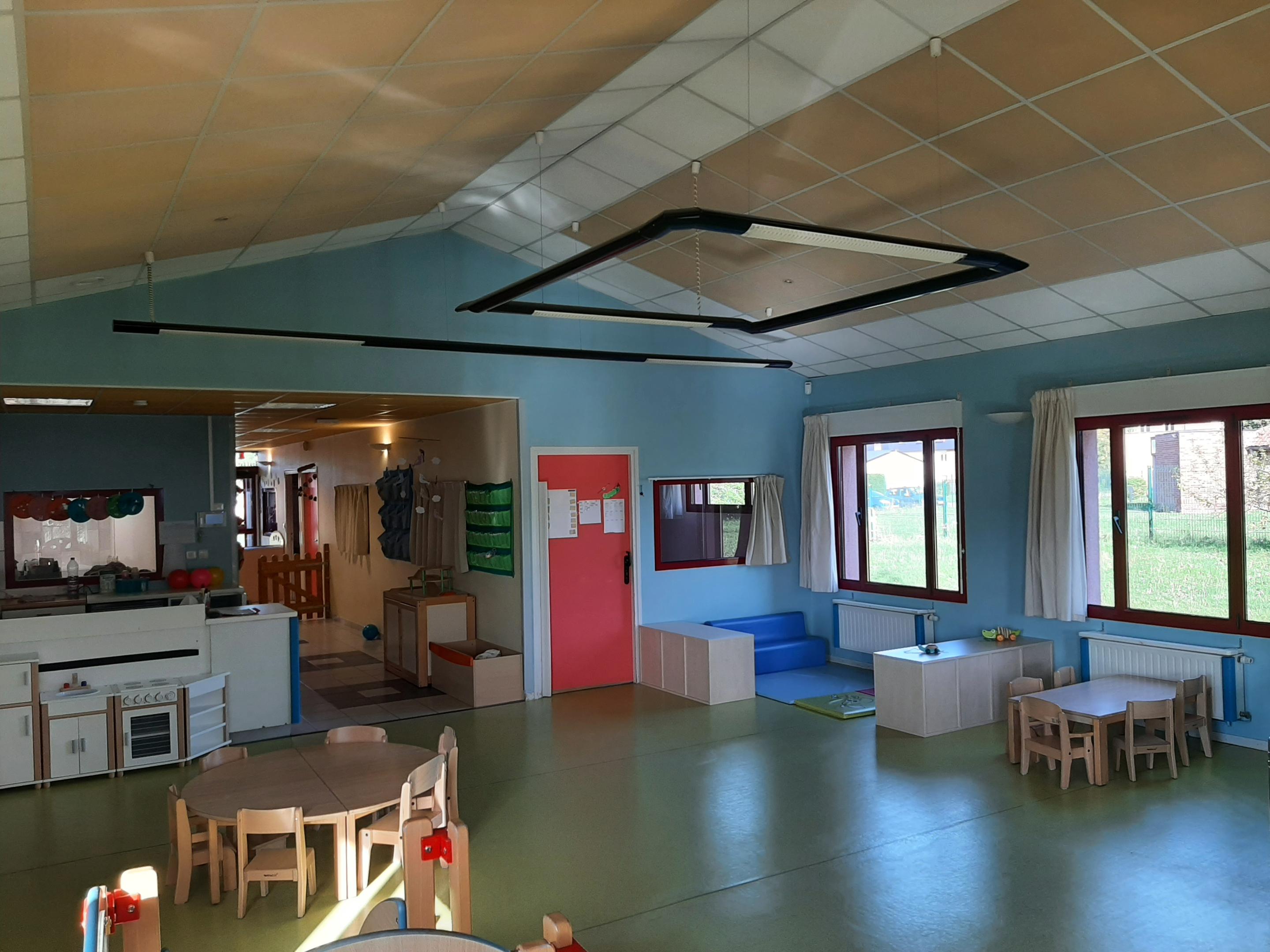 intérieur de la halte garderie