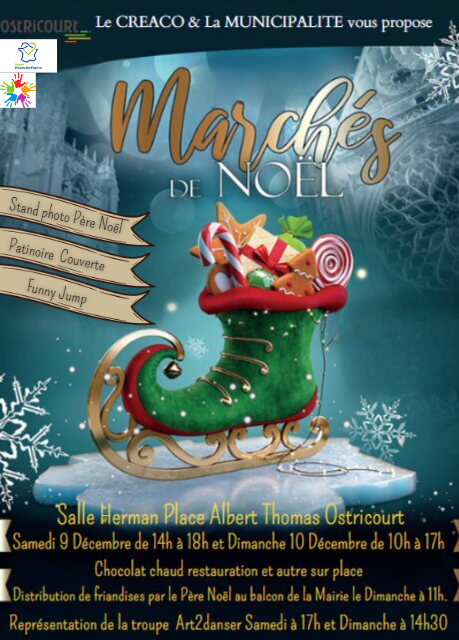 Affiche Marche de noel Ostricourt 2023