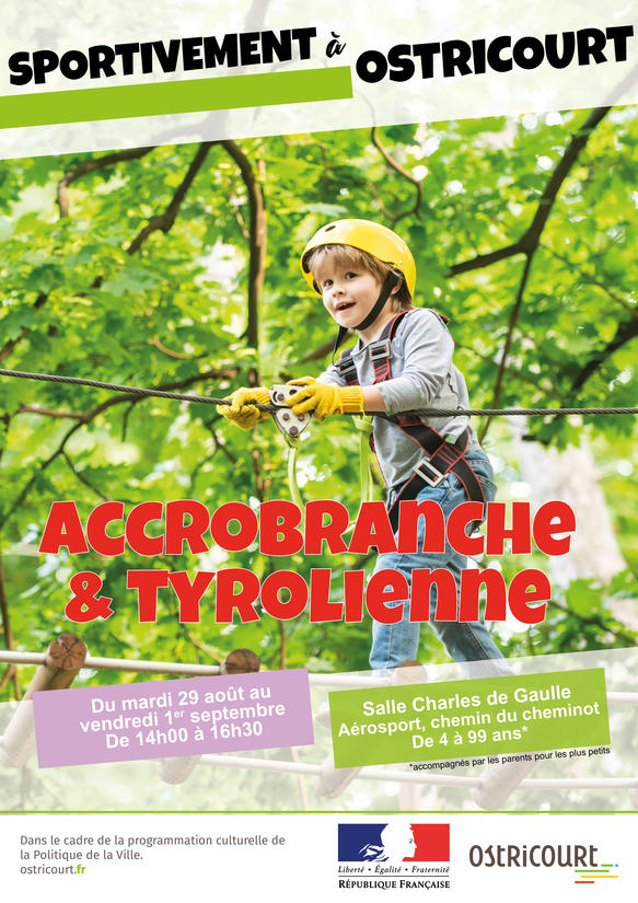 Affiche tyrolienne accrobranche