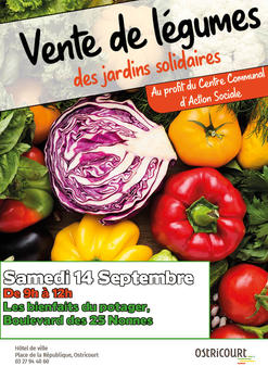 Affiche vente de légumes septembre